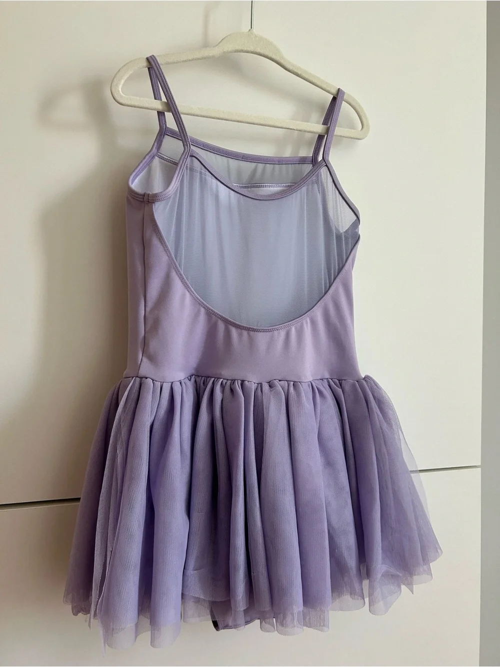 Mirella Lavender Spaghetti-Strap Tutu Dress